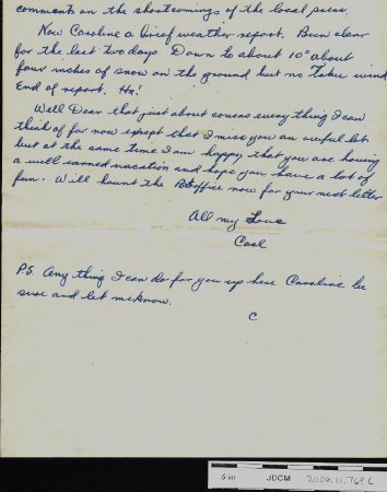 Carl Jensen letter page 3