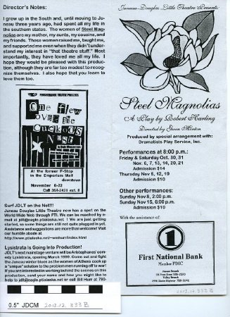 Actfest '99 documents  Steel Magnolias