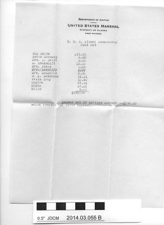 Receipts/Money records relating D. H. S. Homecoming