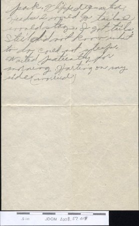 Unfinished Letter From Ruth Young November 7, 1936  back