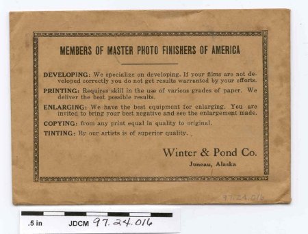 Winter & Pond Photo Envelope