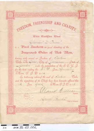 Certificate, Membership                 