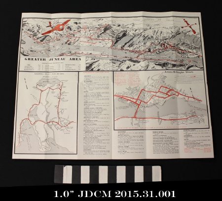 1971 Illustrated Map of Juneau