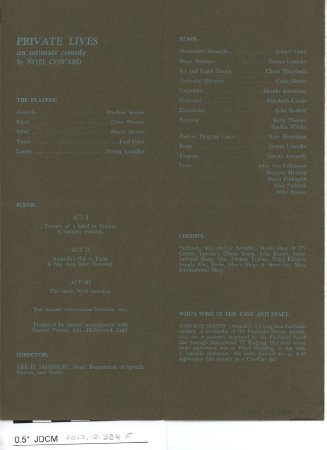 International Drama Festival 1967 program