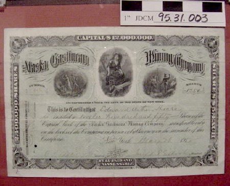 Certificate, Stock                      