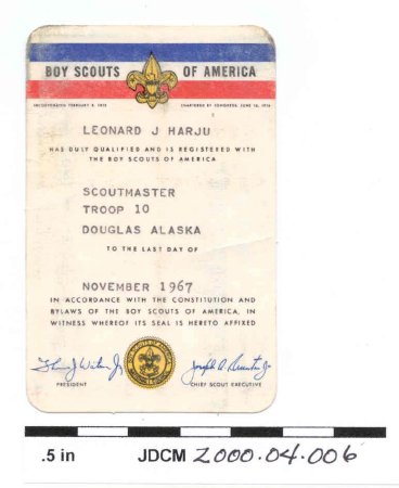 Scoutmaster, Troop 10 Douglas,