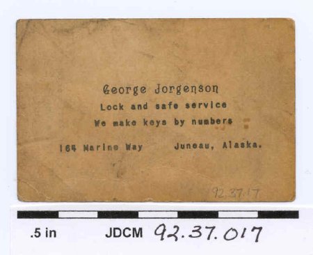 George Jorgensen Lock & Key Bu