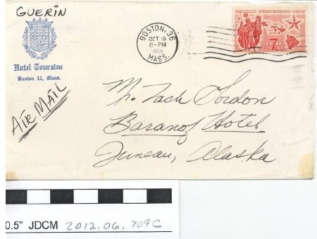 Letter addressed to Zach Gordon dated 10-19-59