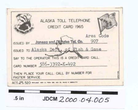 Alaska Toll Telephone Credit C