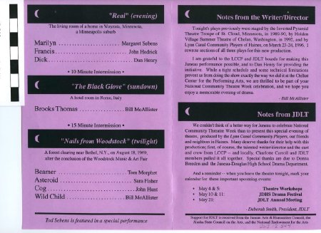 Juneau-Douglas Little Theatre program for  