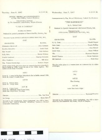 International Drama Festival 1967 program