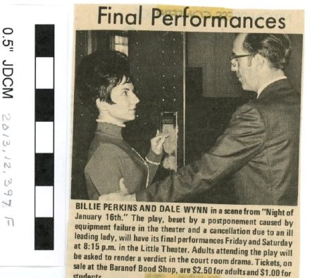 Night of January 16th - Billie Perkins & Dale Wynn