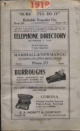 Telephone Directory 1918