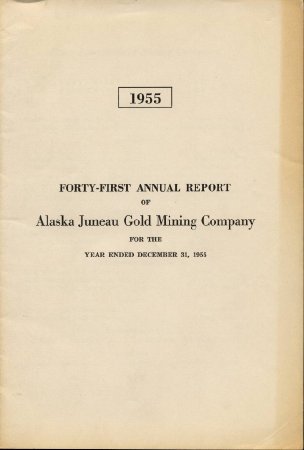 1955 AK Juneau Gold MIning Co.