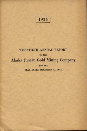 1934 AK Juneau Gold Mining Co.