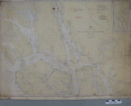 Midway Island to Cape Spencer Navigational Chart 1936