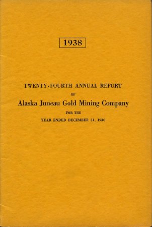1938 AK Juneau Gold Mining Co.