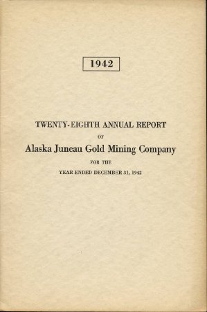 1942 AK Juneau Gold MIning Co.