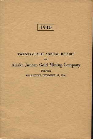 1940 AK Juneau Gold Mining Co.
