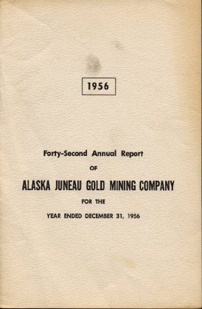 1956 AK Juneau Gold Mining Co.