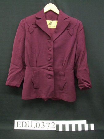 Ladies purple waist jacket