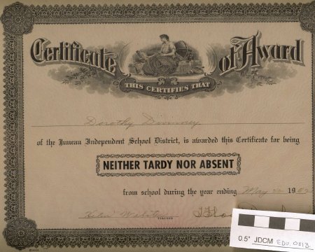 Certificate, Attendance                 