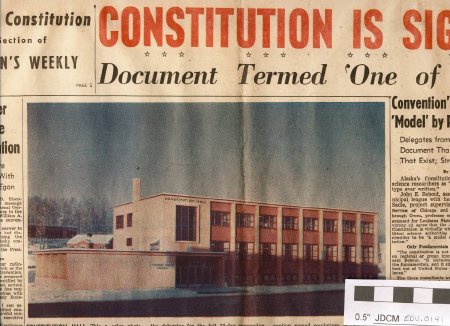 Alaska Constitution is Signed 1956