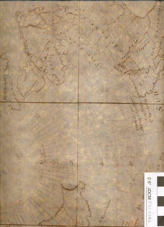 Map of the north Pacific from French archives 1731