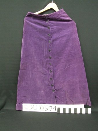 Women's full length purple skirt