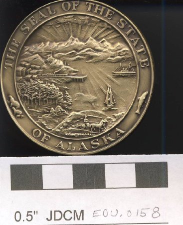 The Official Alaska Statehood Medal January 2009 back