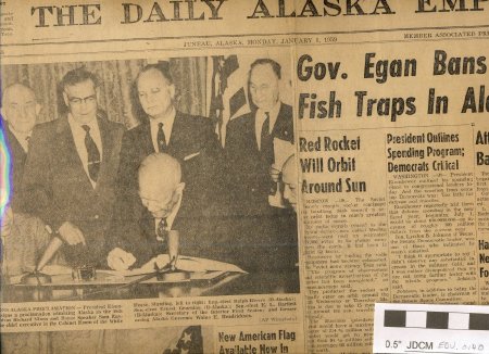 The Daily Alaska Empire dated January 5, 1959 Statehood