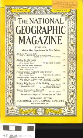 The National Geographic Magazine dated June 1956