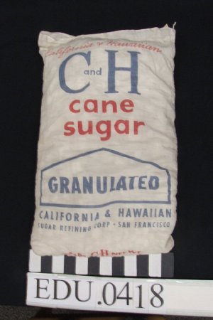 C&H cand sugar bag filled with stuffing