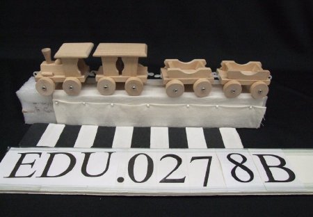 Model wood train   miniature